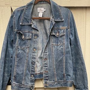 Calvin Klein Jeans Distressed Denim Jacket